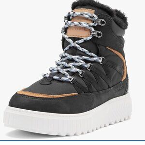 SOREL One Ave Trek Faux Fur Trim Waterproof Sneaker Boot, size 11 new in box